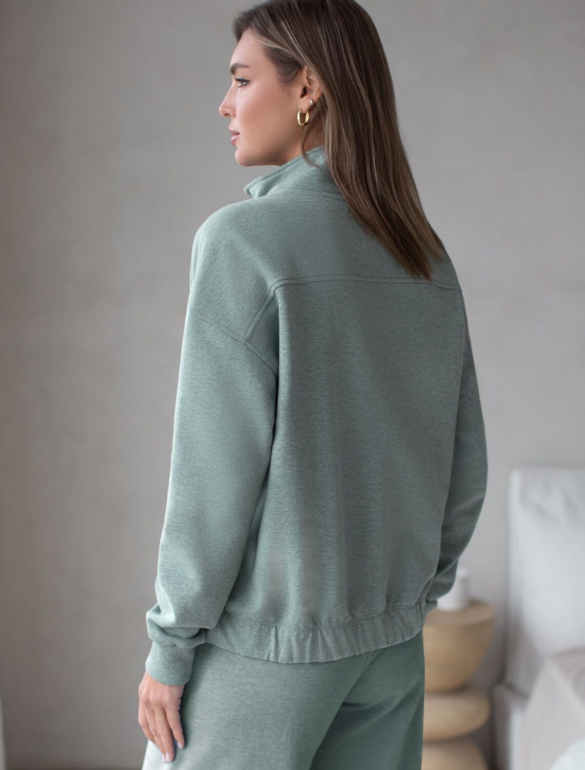 VILATTE Джемпер 575129 D49.141 оливковый меланж