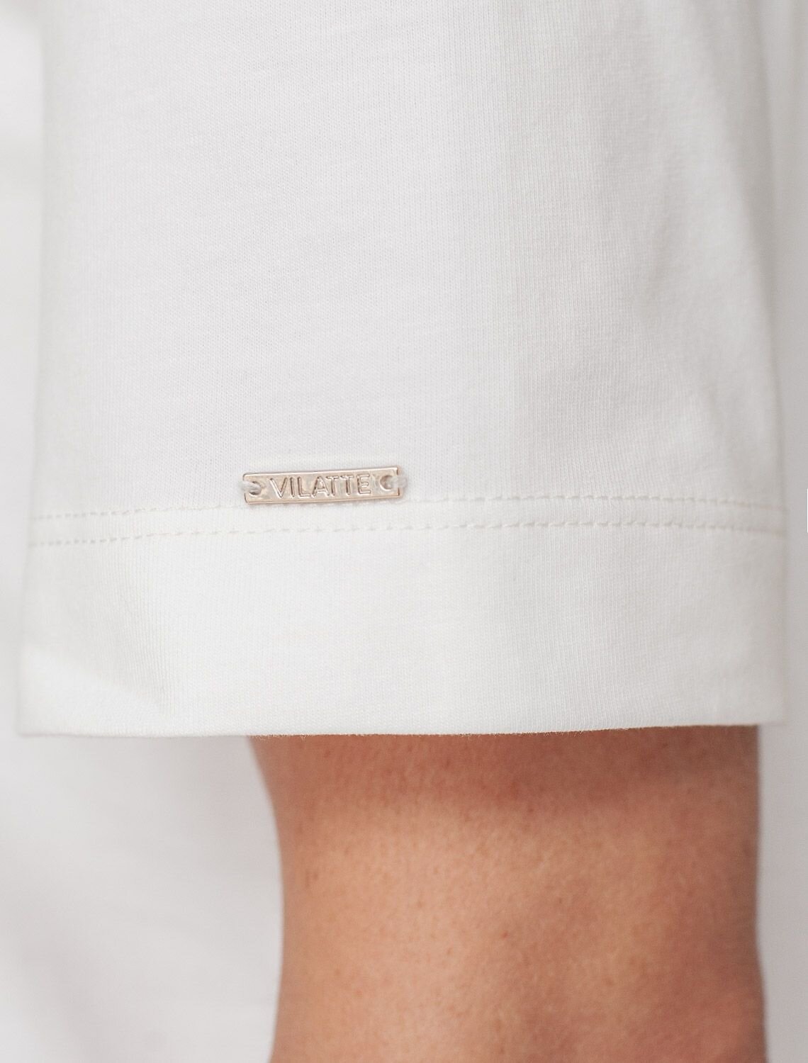 VILATTE Футболка 575135 D49.144 молочный
