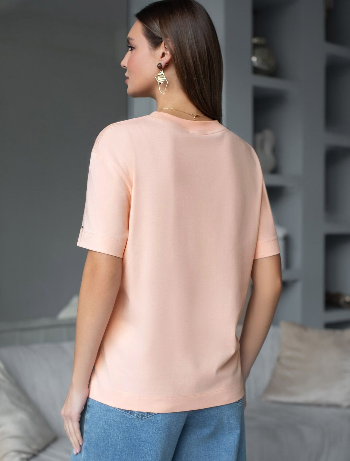 VILATTE Футболка 575145 D49.145 пудра_everyday