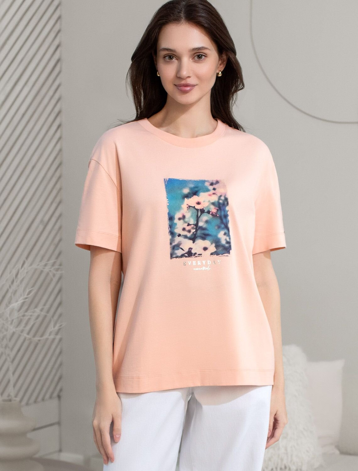 VILATTE Футболка 575145 D49.145 пудра_everyday