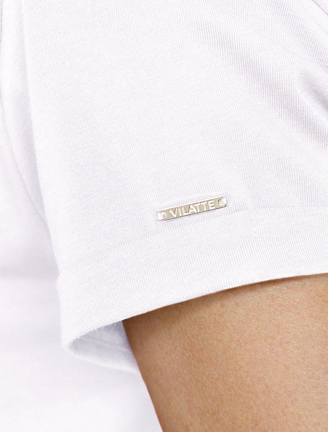 VILATTE Футболка 575148 D49.146 белый_pomegranate