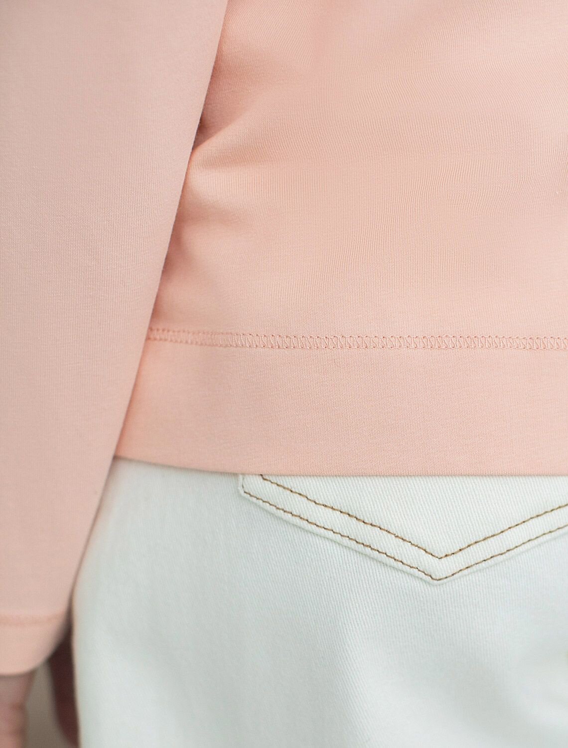 VILATTE Джемпер 575154 D49.147 пудровый