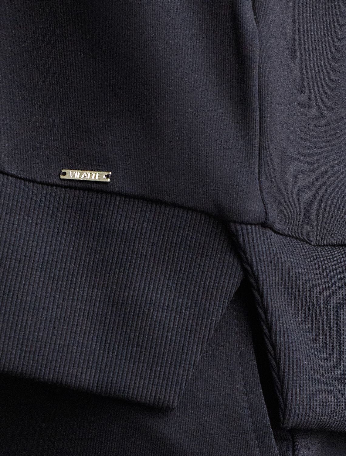 VILATTE Джемпер 575160 D49.167 черный_athleisure mood