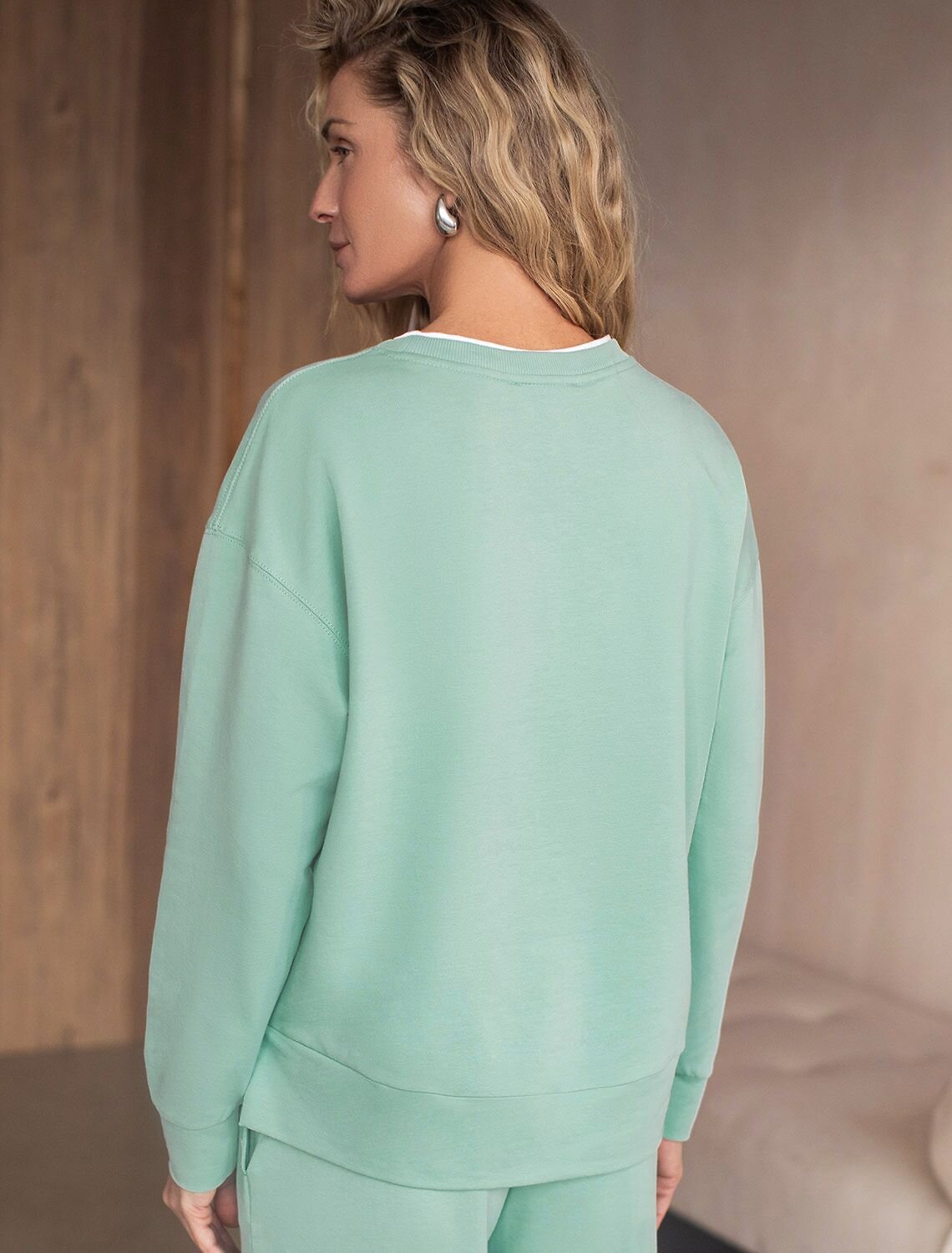 VILATTE Джемпер 575161 D49.168 мятный_athleisure mood