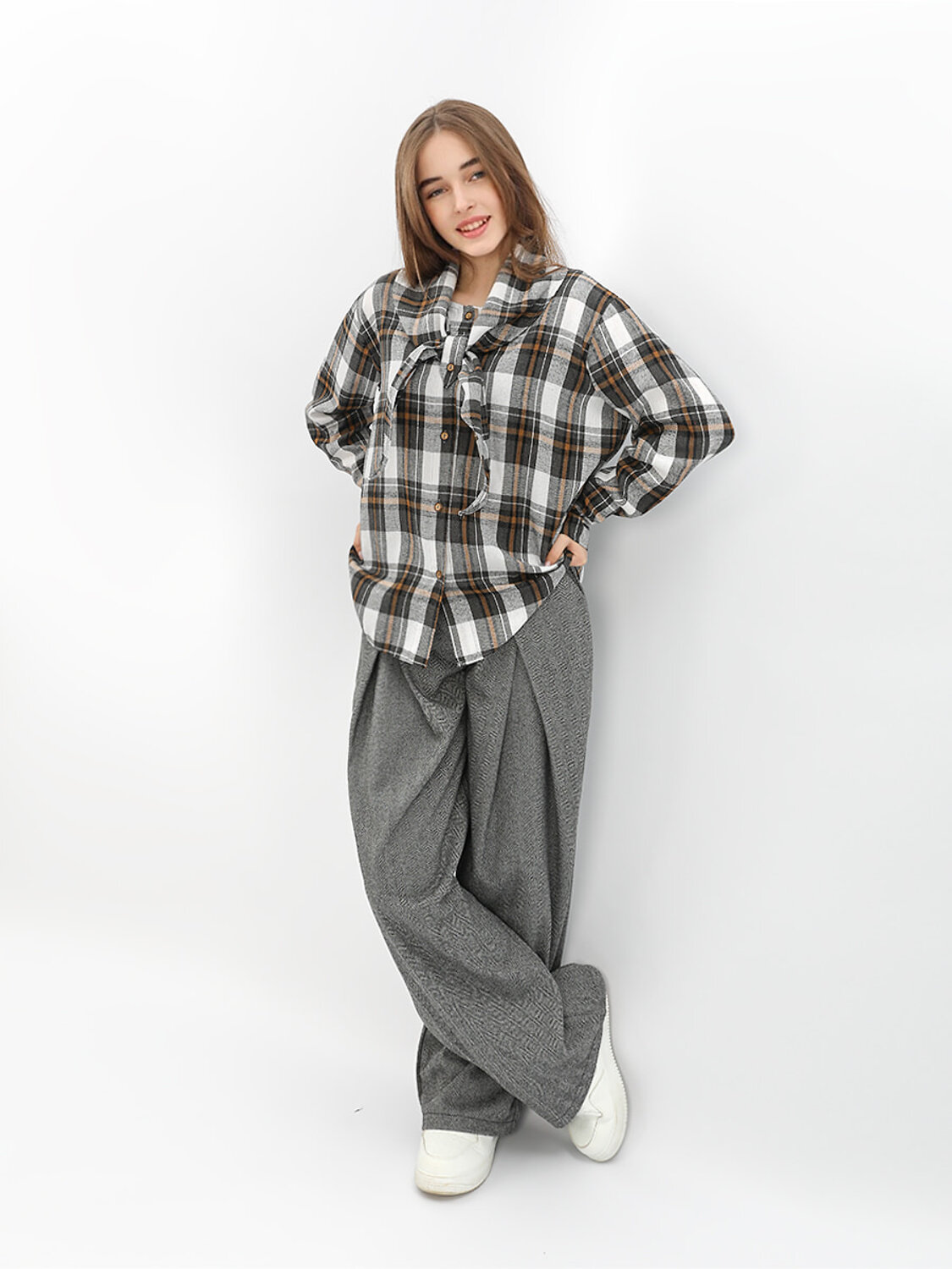 Соль&Перец Блузка 575180 SP2526 серый