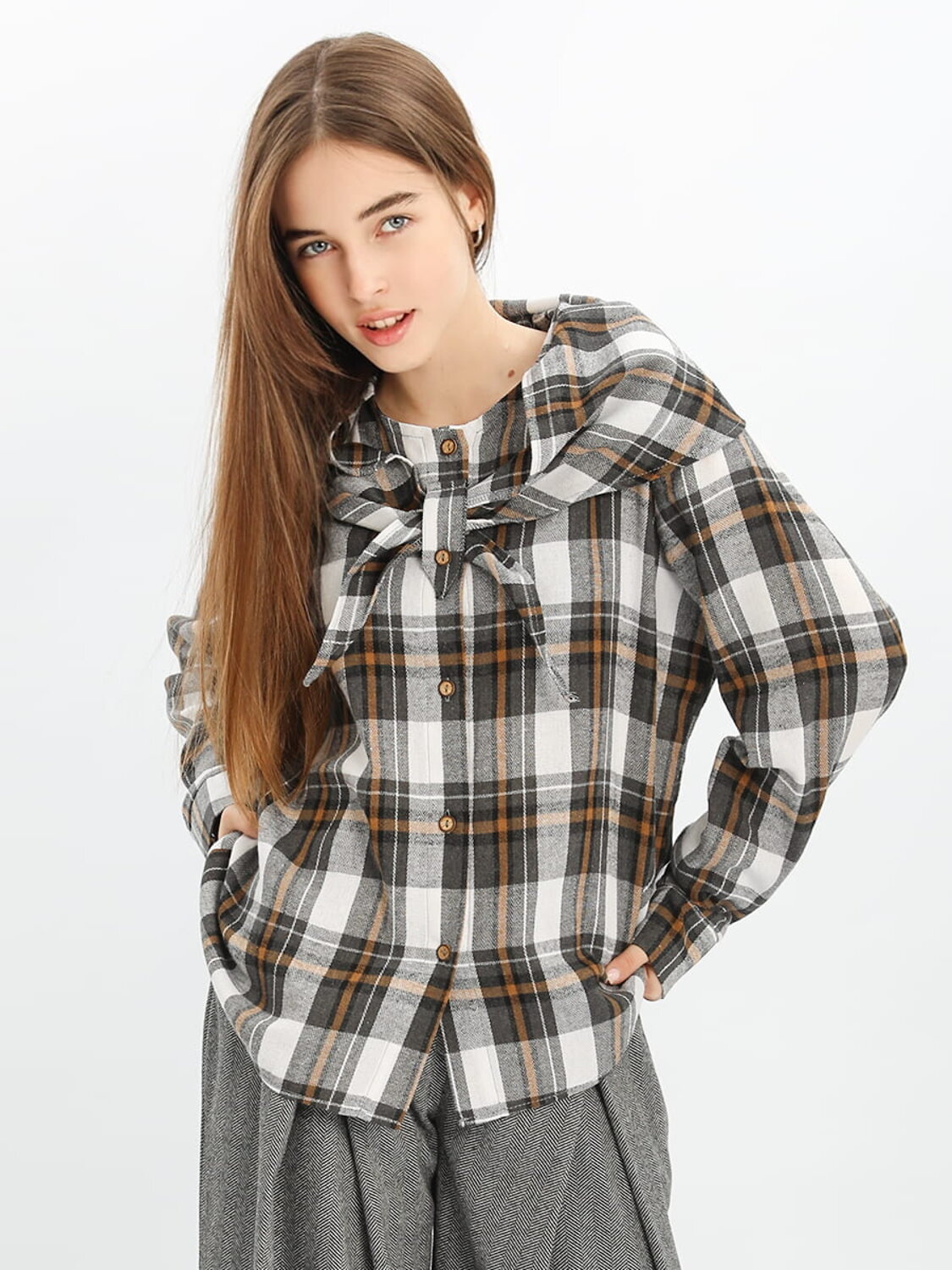 Соль&Перец Блузка 575180 SP2526 серый