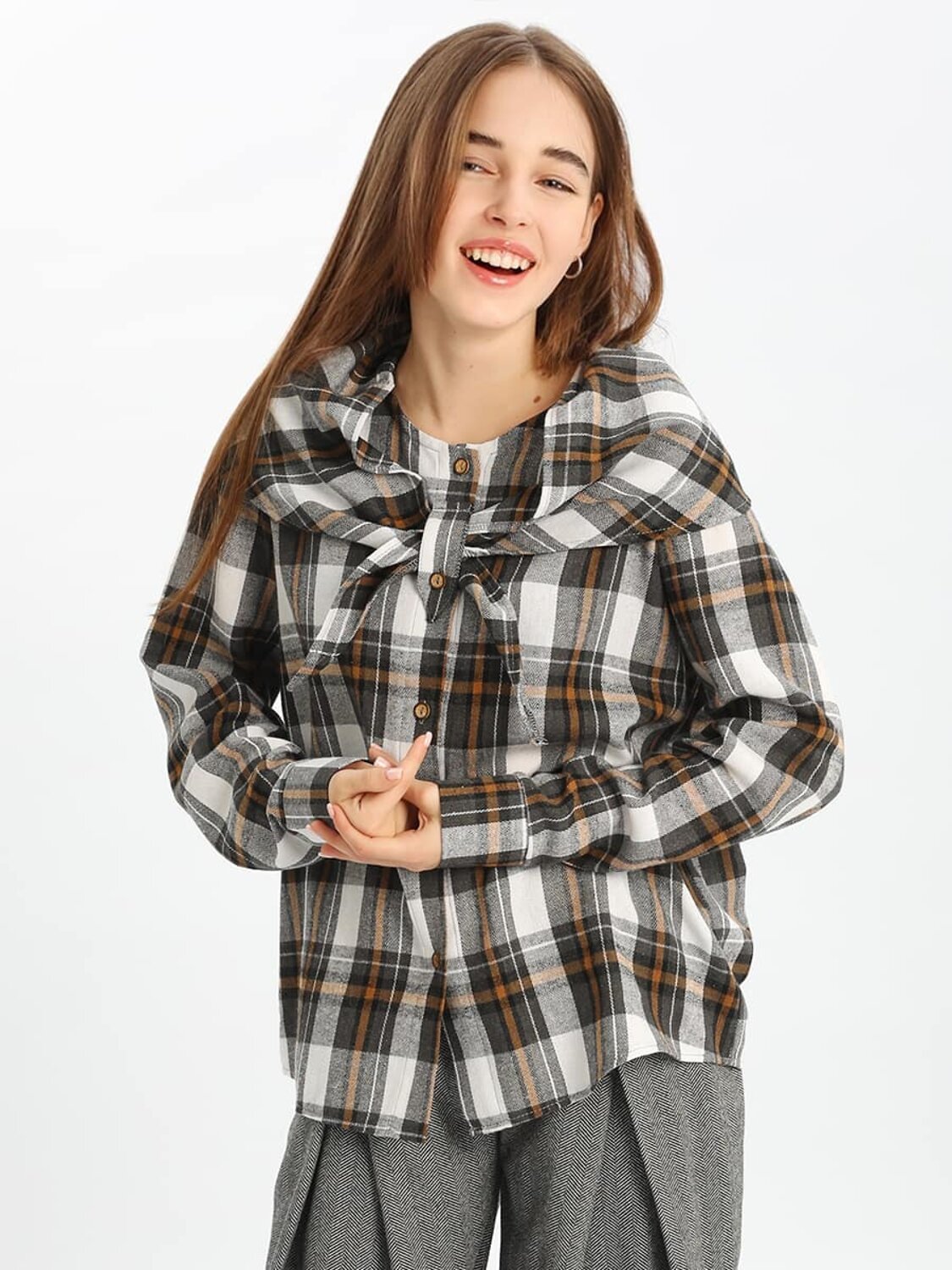 Соль&Перец Блузка 575180 SP2526 серый