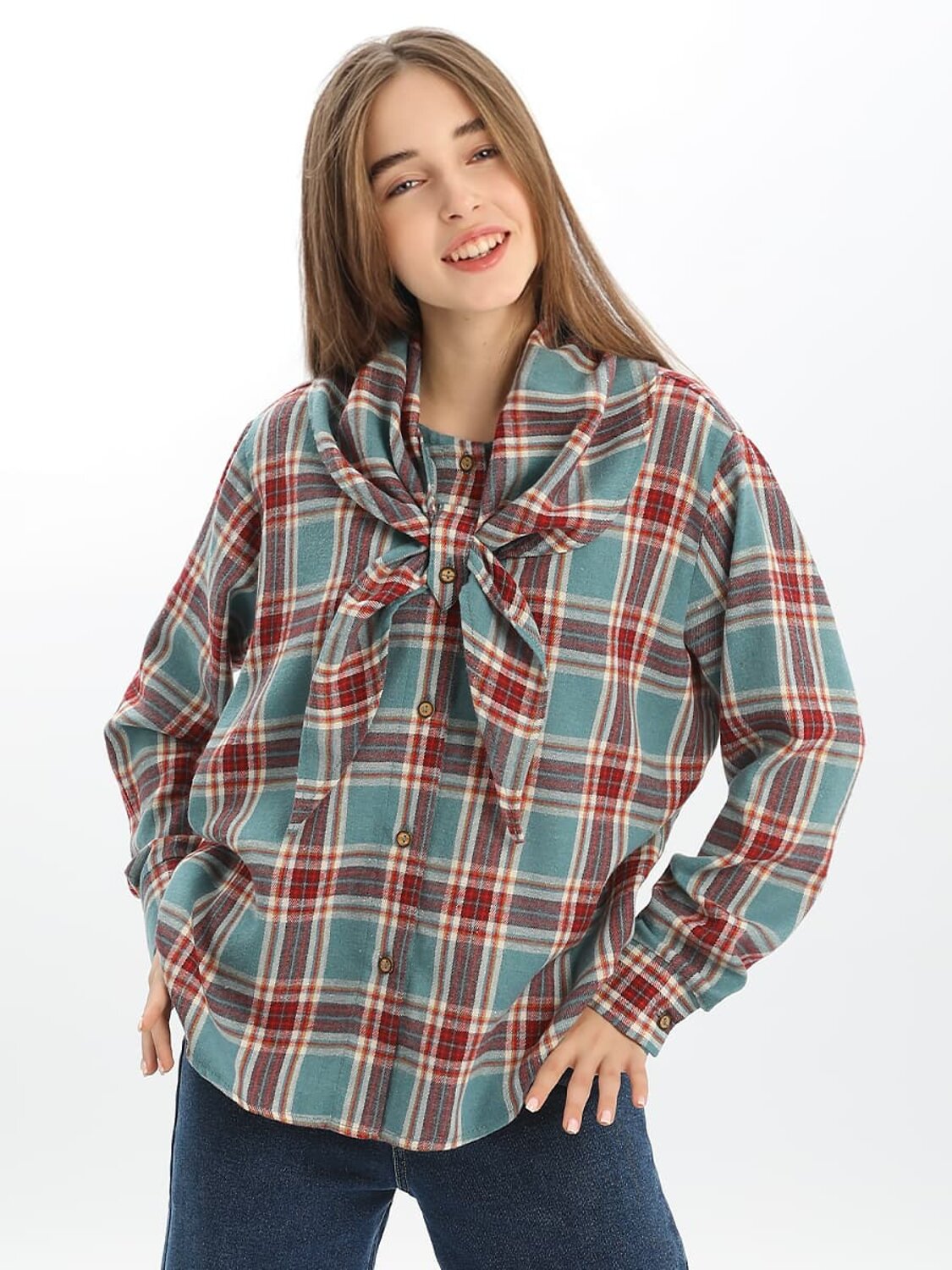 Соль&Перец Блузка 575181 SP2526 голубой