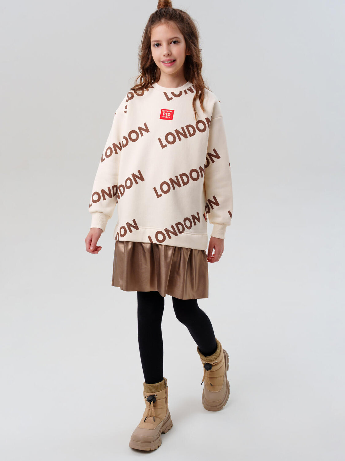 PLAYTODAY Платье 575189 32521470 молочный