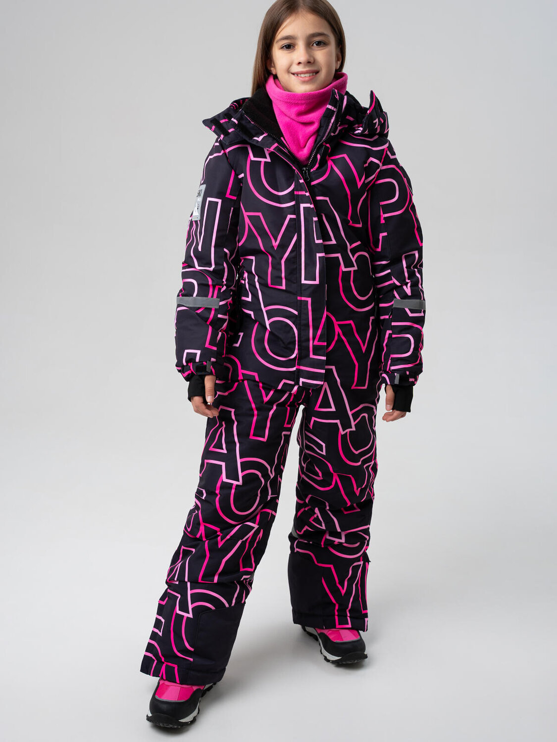 PLAYTODAY Снуд 575197 32521139 розовый неоновый 