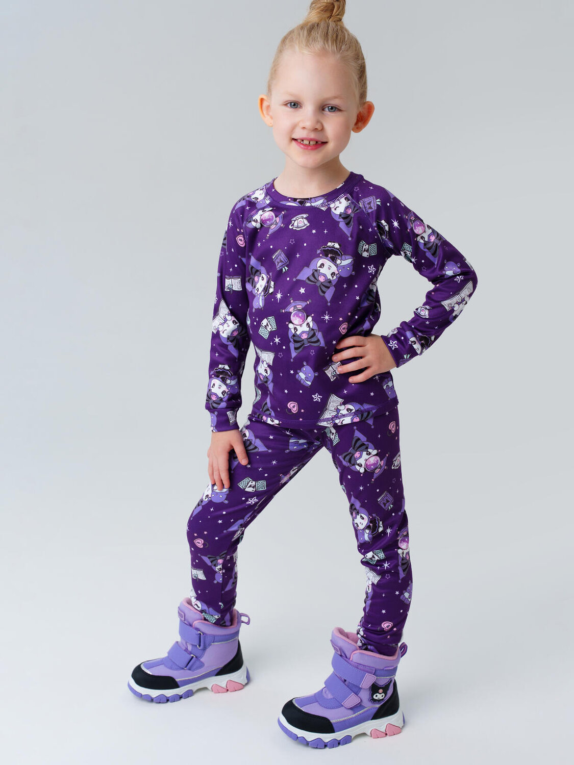 PLAYTODAY Ботинки 575201 32522706 фиолетовый,черный