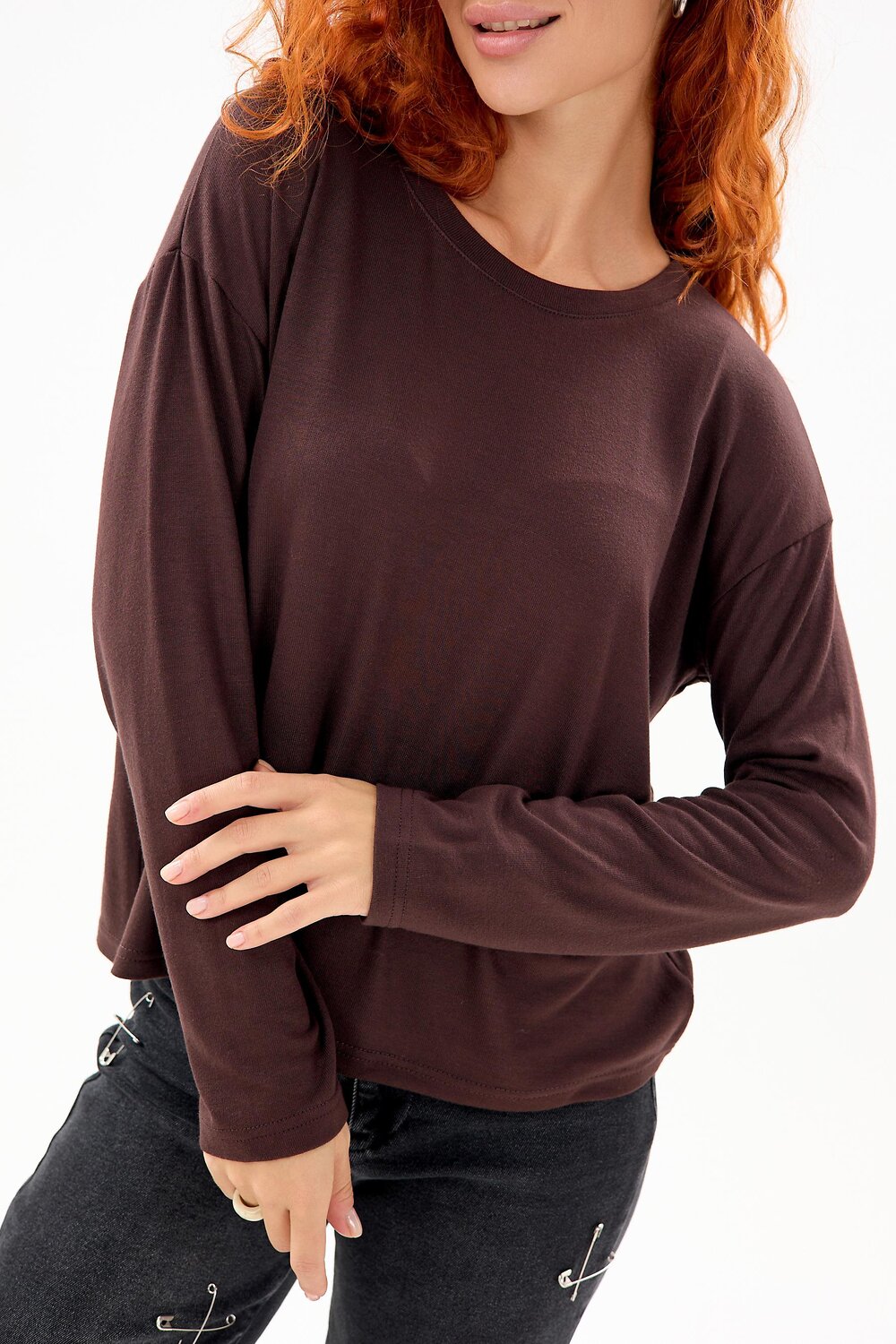 Lika Dress Лонгслив 575237 10639 Коричневый