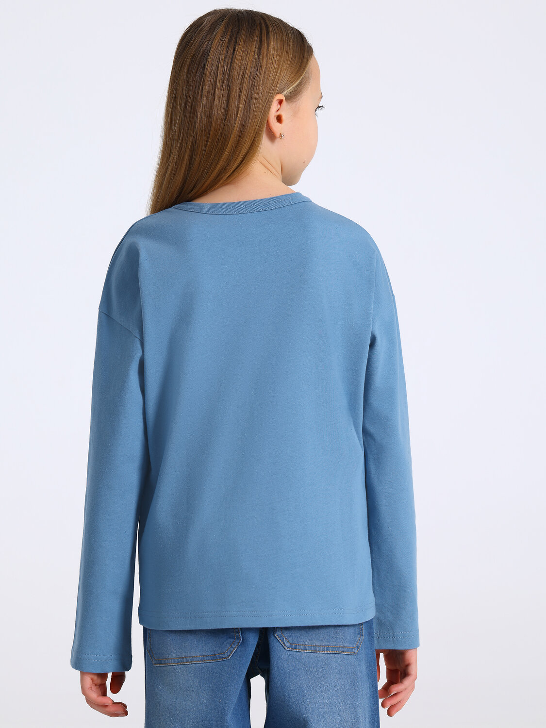 Апрель Лонгслив 575329 1ДДЛД4896001 серо-голубой