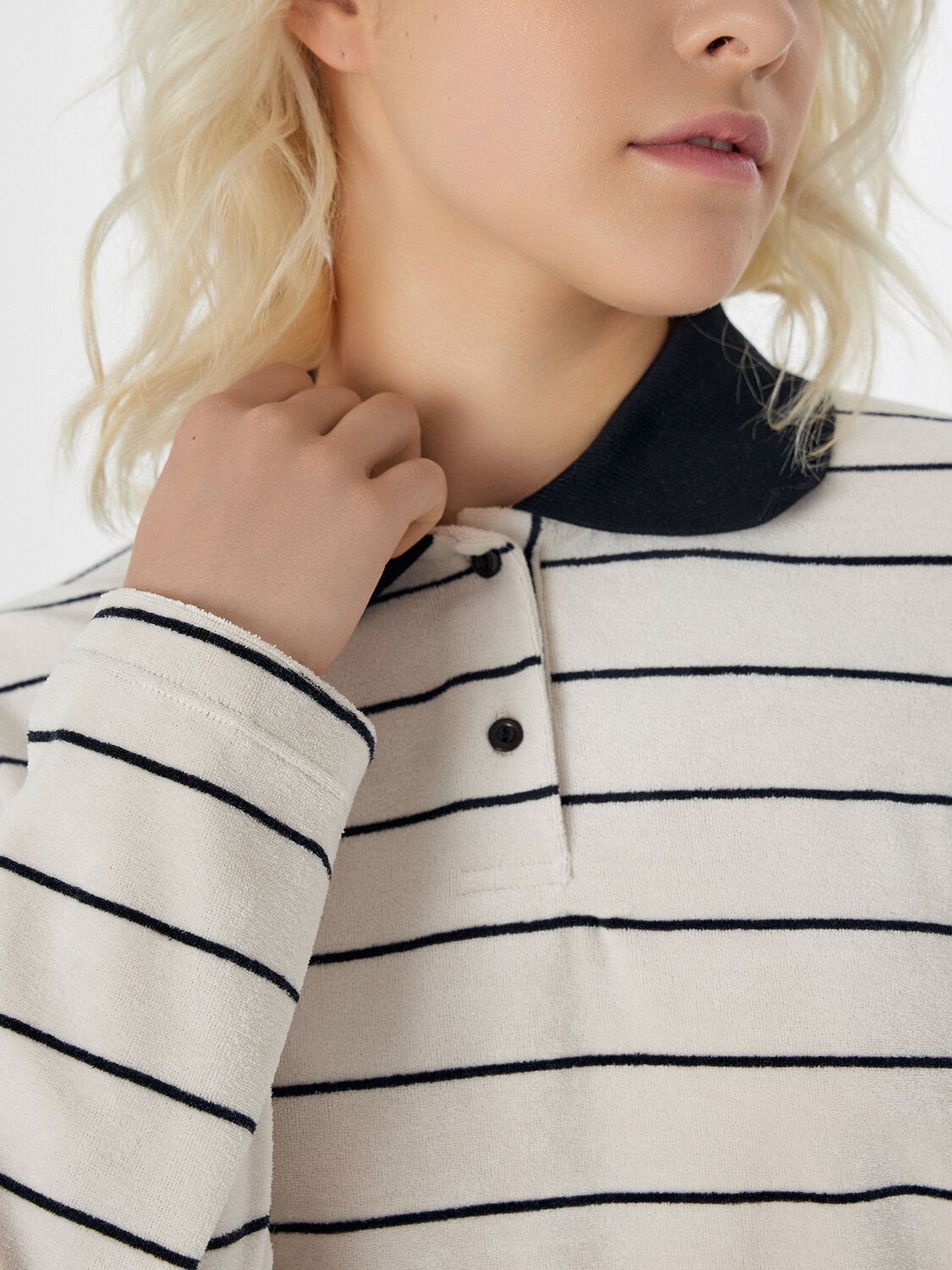 MARK FORMELLE Поло 575350 122851 черная полоска на экрю