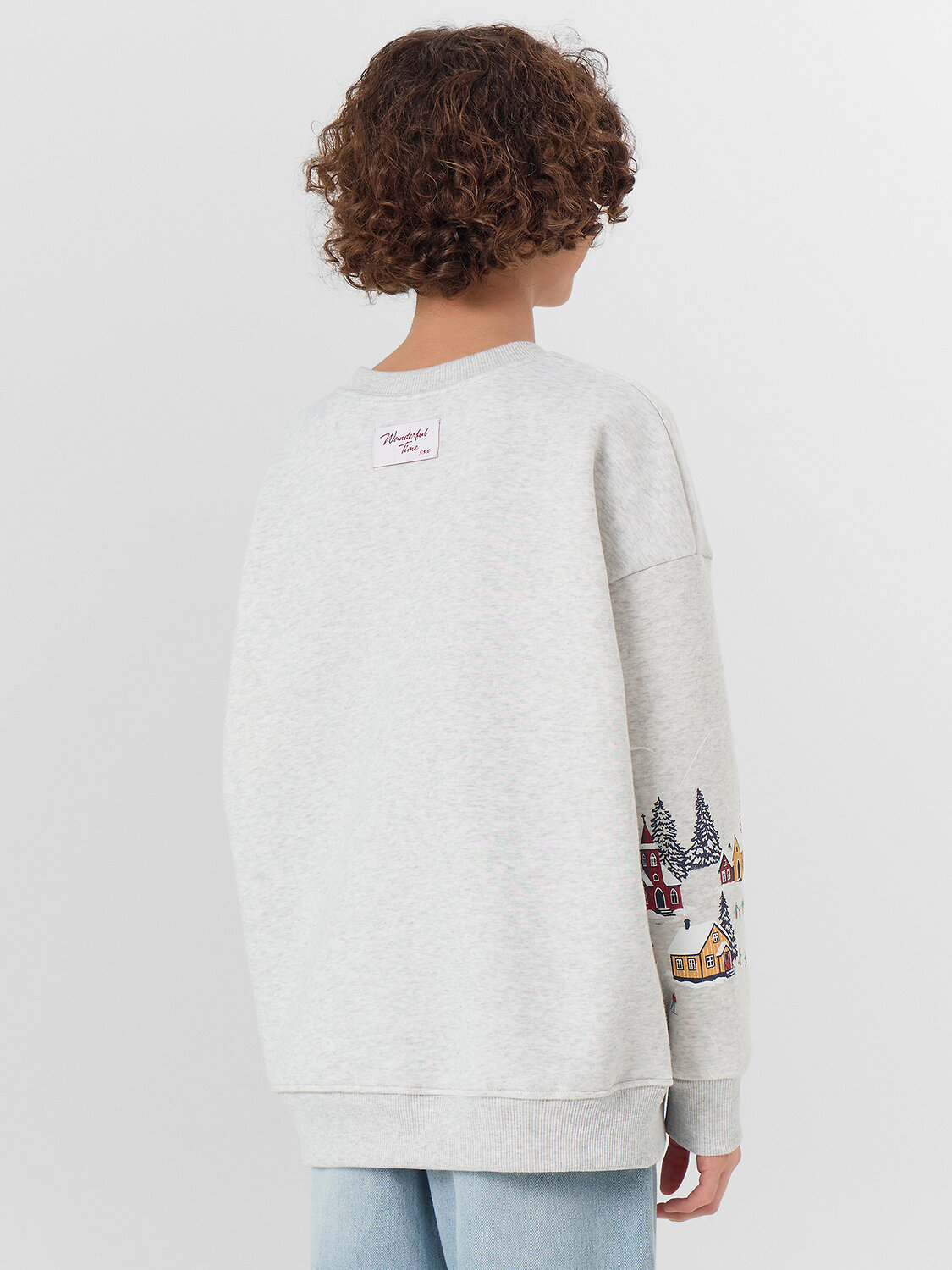 MARK FORMELLE Свитшот 575351 123437/1 серый меланж+печать3