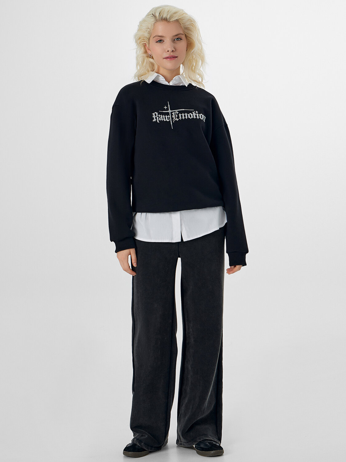 MARK FORMELLE Свитшот 575352 122559 черный +печать