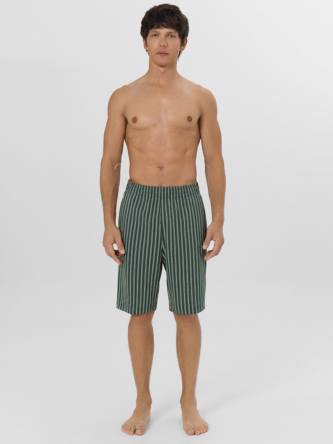 MARK FORMELLE Шорты 575355 531027 полоска на хвойный лес