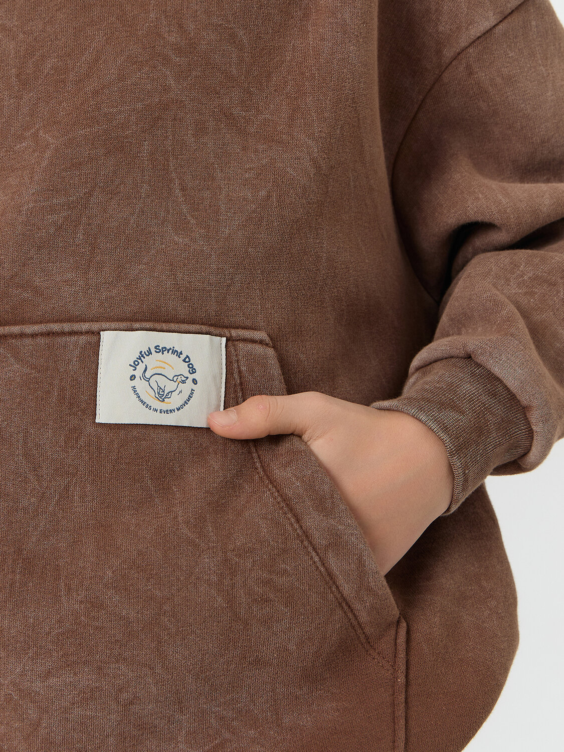 MARK FORMELLE Худи 575357 123416-1 ACID WASH коричневый