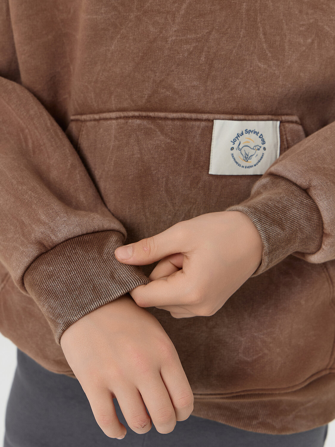 MARK FORMELLE Худи 575357 123416-1 ACID WASH коричневый