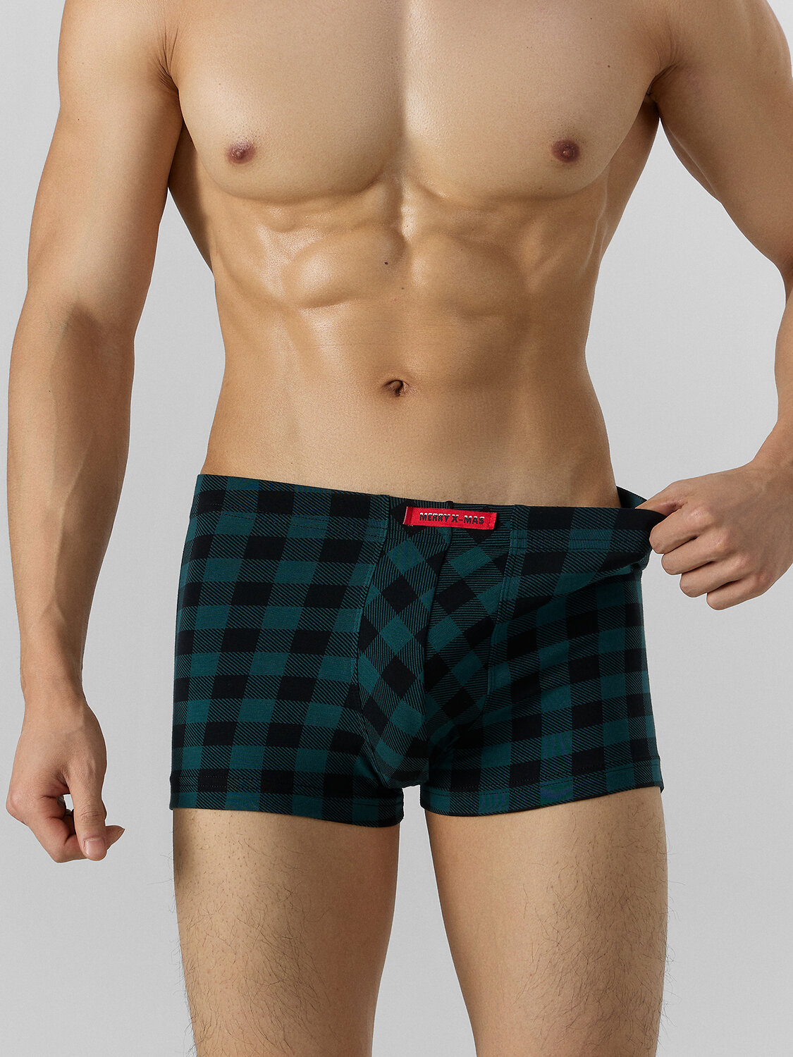 MARK FORMELLE Трусы 575362 411229 черная клетка на зеленом