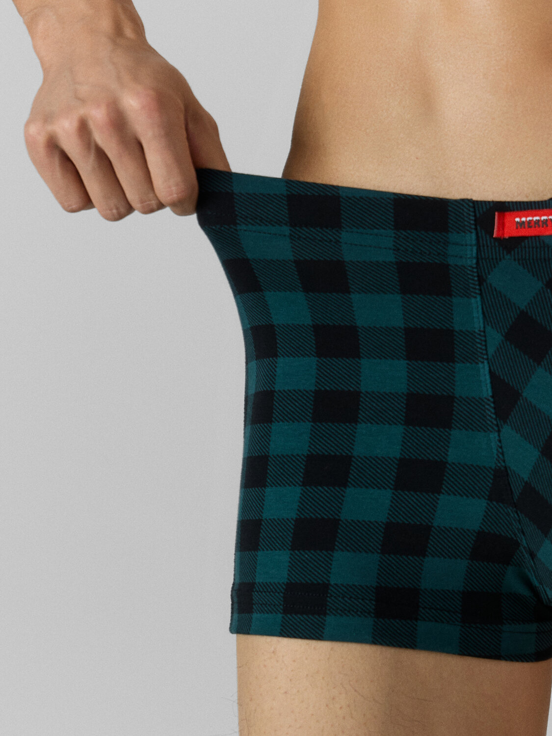 MARK FORMELLE Трусы 575362 411229 черная клетка на зеленом