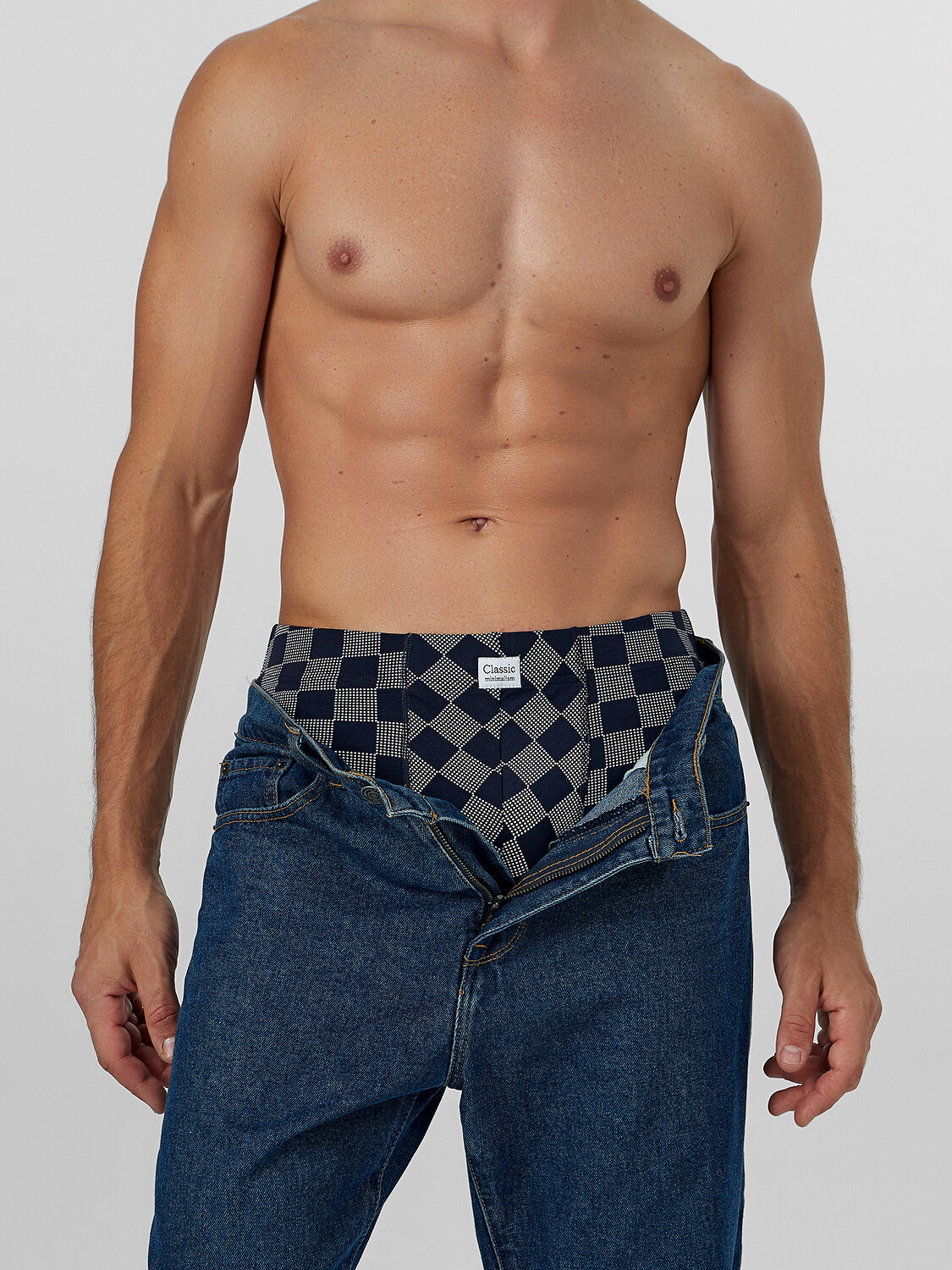 MARK FORMELLE Трусы 575365 411230 клетка на глубоком синем