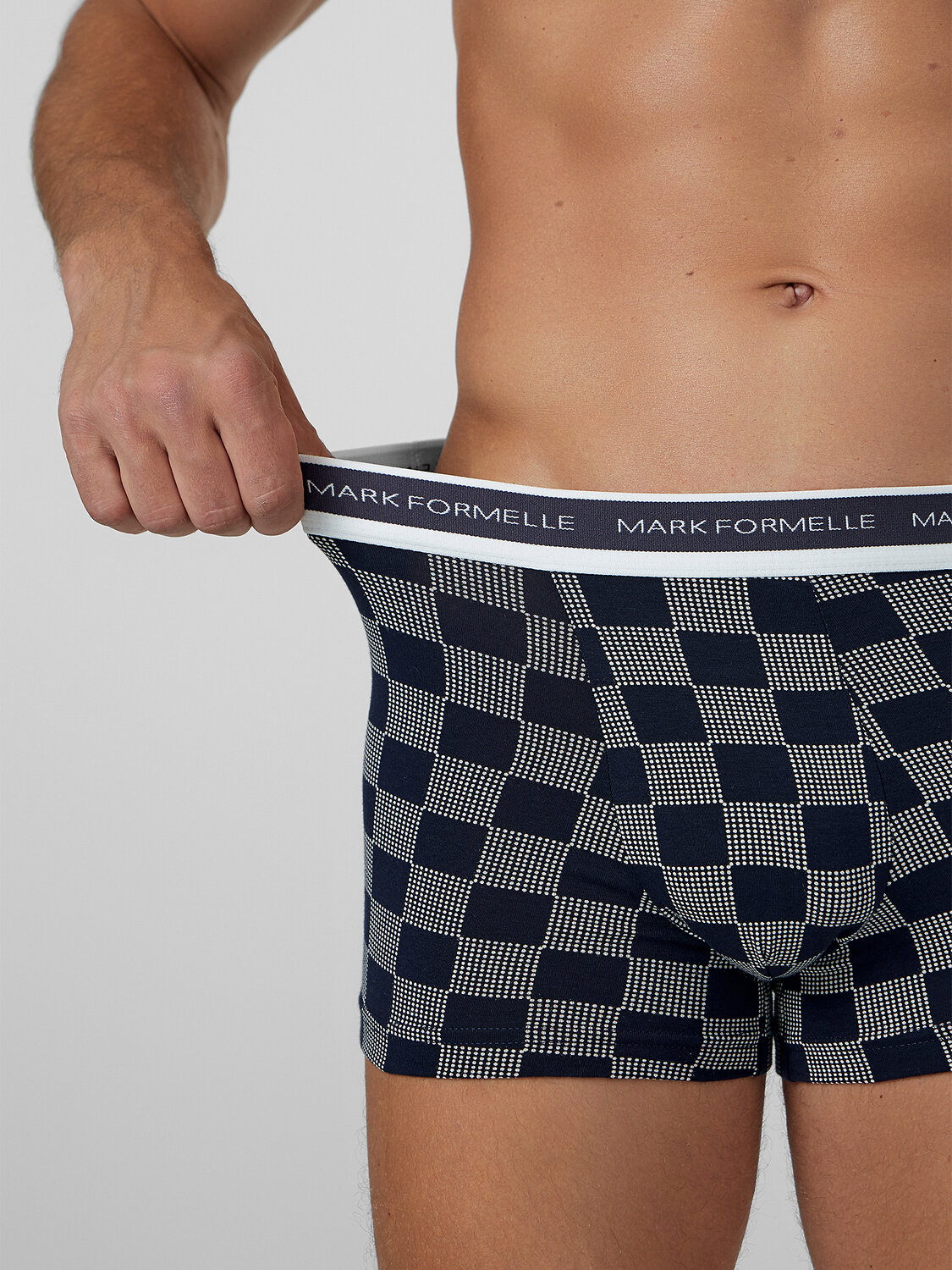 MARK FORMELLE Трусы 575376 411228-2 клетка на глубоком синем +п.голубой