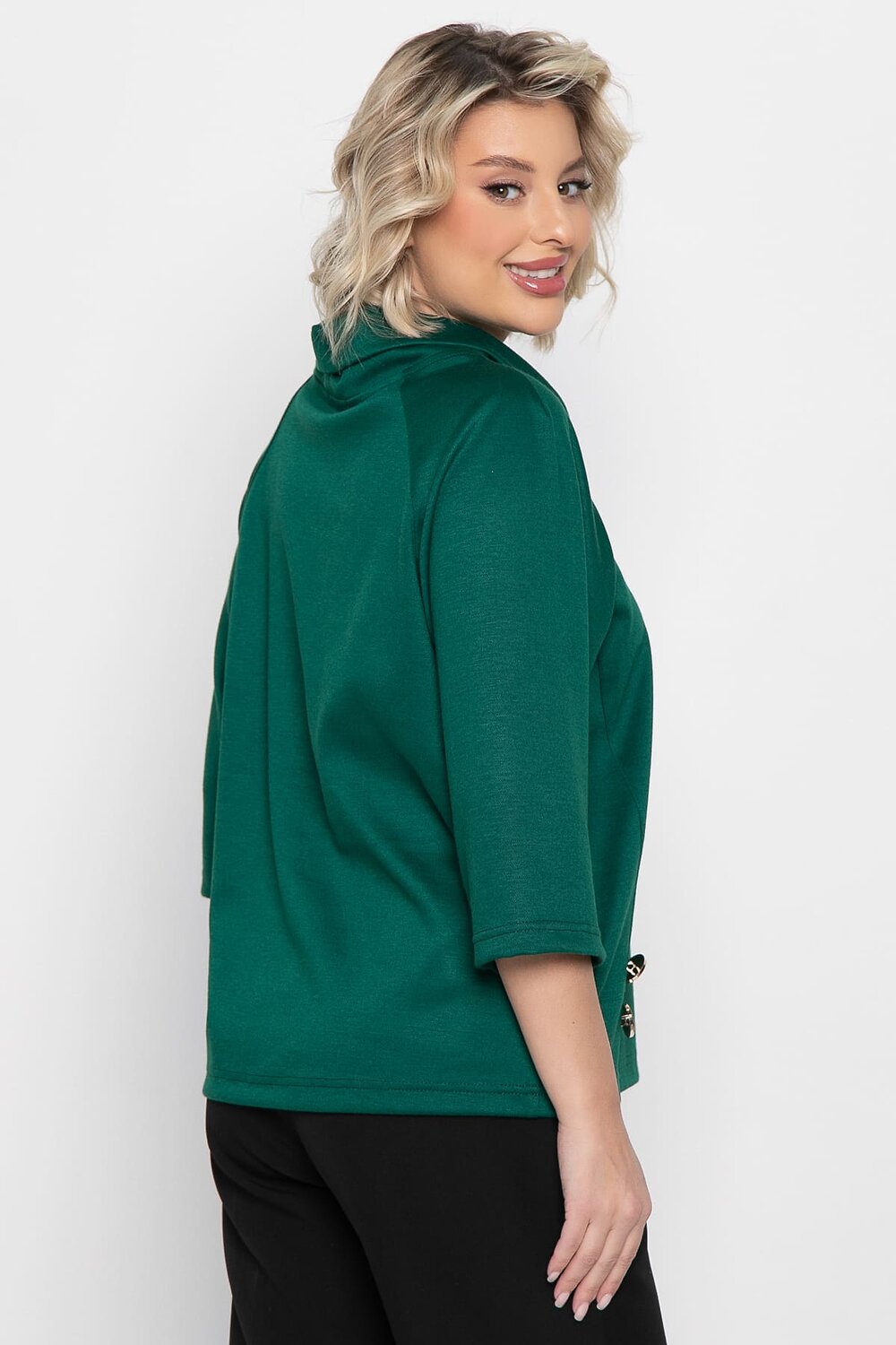 LT Collection Джемпер 575404 Б15002-18М зеленый