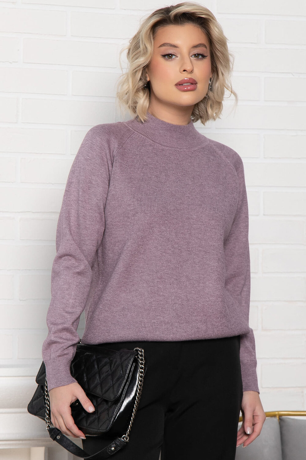 LT Collection Джемпер 575406 Б15004-4М лиловый