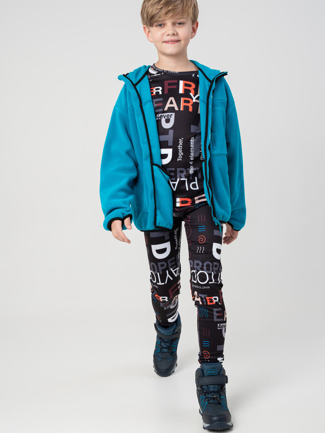 PLAYTODAY Куртка 575439 32511318 черный,бирюзовый