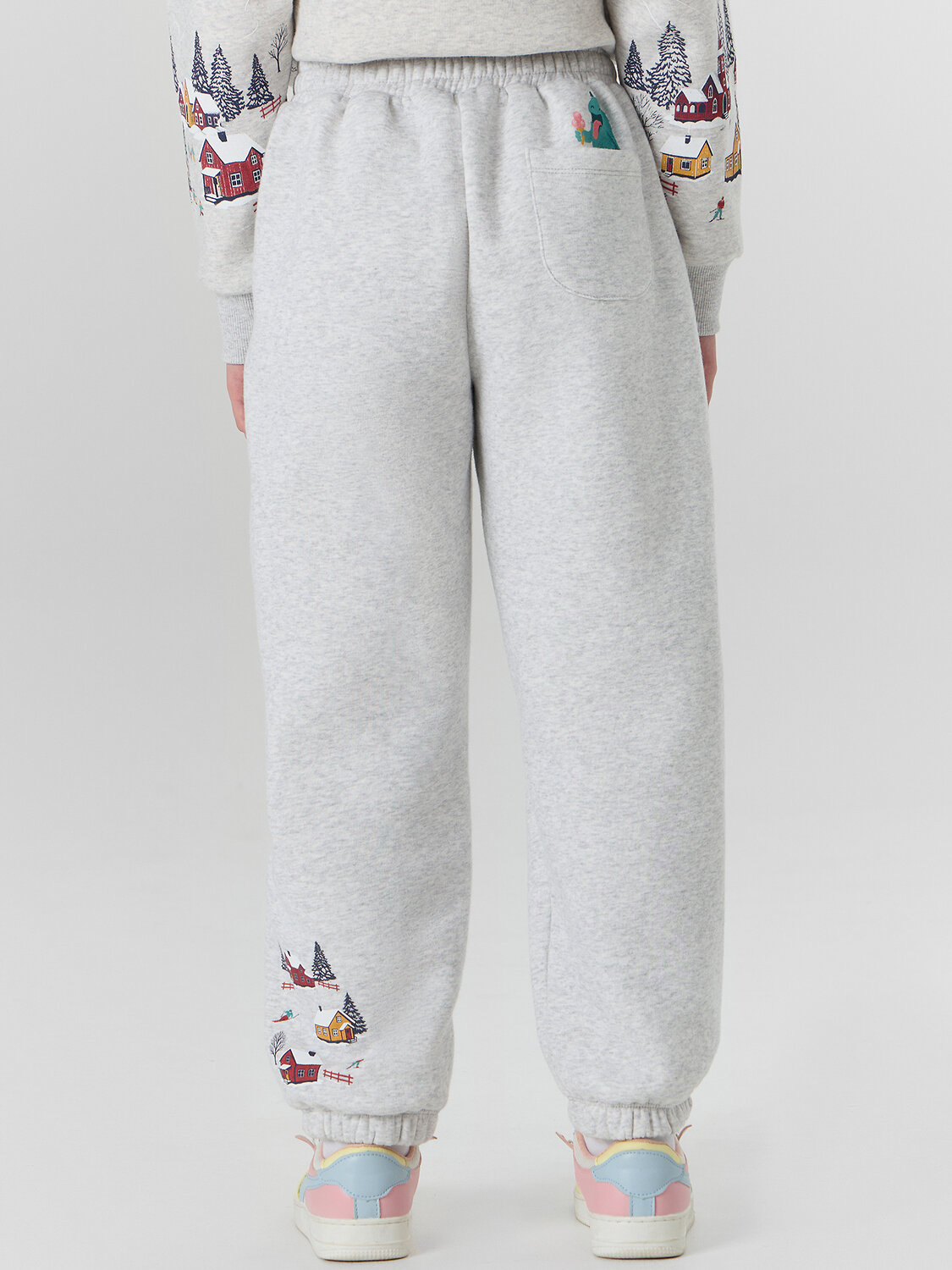 MARK FORMELLE Брюки 575475 187770-1 серый меланж+печать