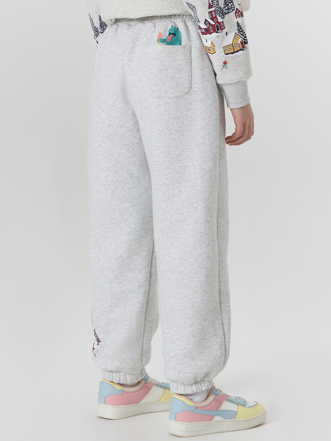 MARK FORMELLE Брюки 575475 187770-1 серый меланж+печать