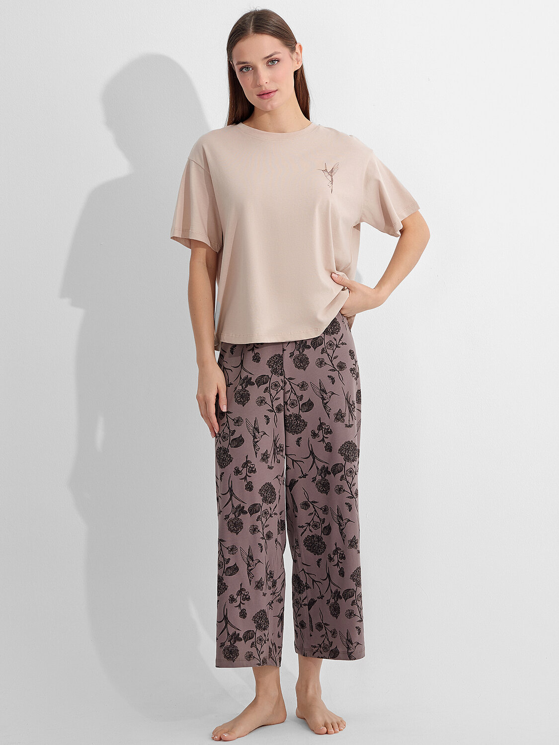 MARK FORMELLE Комплект 575539 592600 холодный бежевый +цветы на коричневом