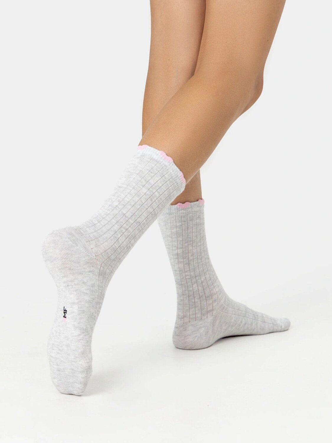MARK FORMELLE Детские носки 575640 430A-3175 белый /св.серый меланж /зефирный/