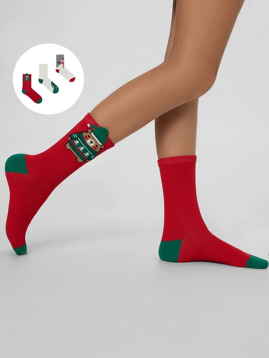 MARK FORMELLE Детские носки 575643 430A-3439 я.красный /молочный /сер.меланж/