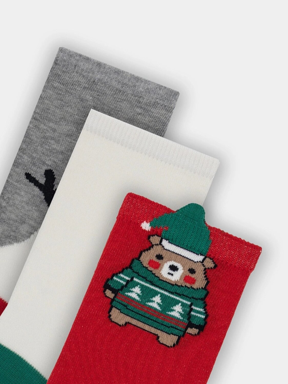 MARK FORMELLE Детские носки 575643 430A-3439 я.красный /молочный /сер.меланж/