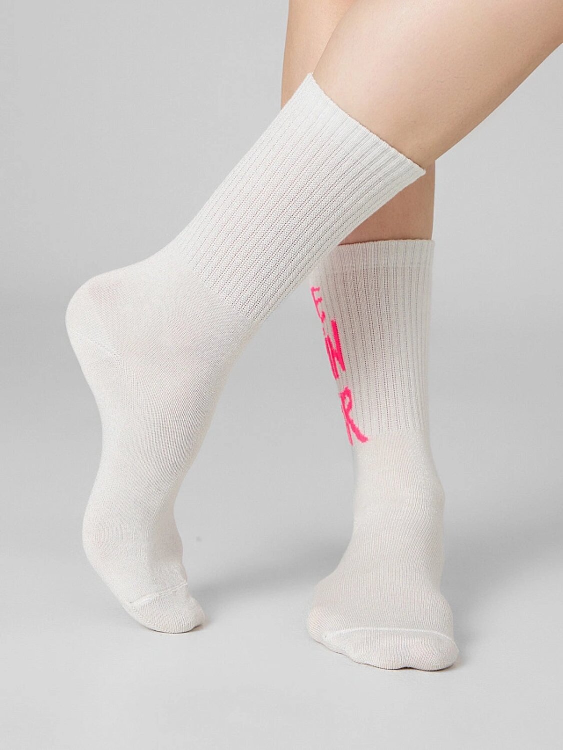 MARK FORMELLE Женские носки 575666 217K-3438 молочный /серебр.люрекс