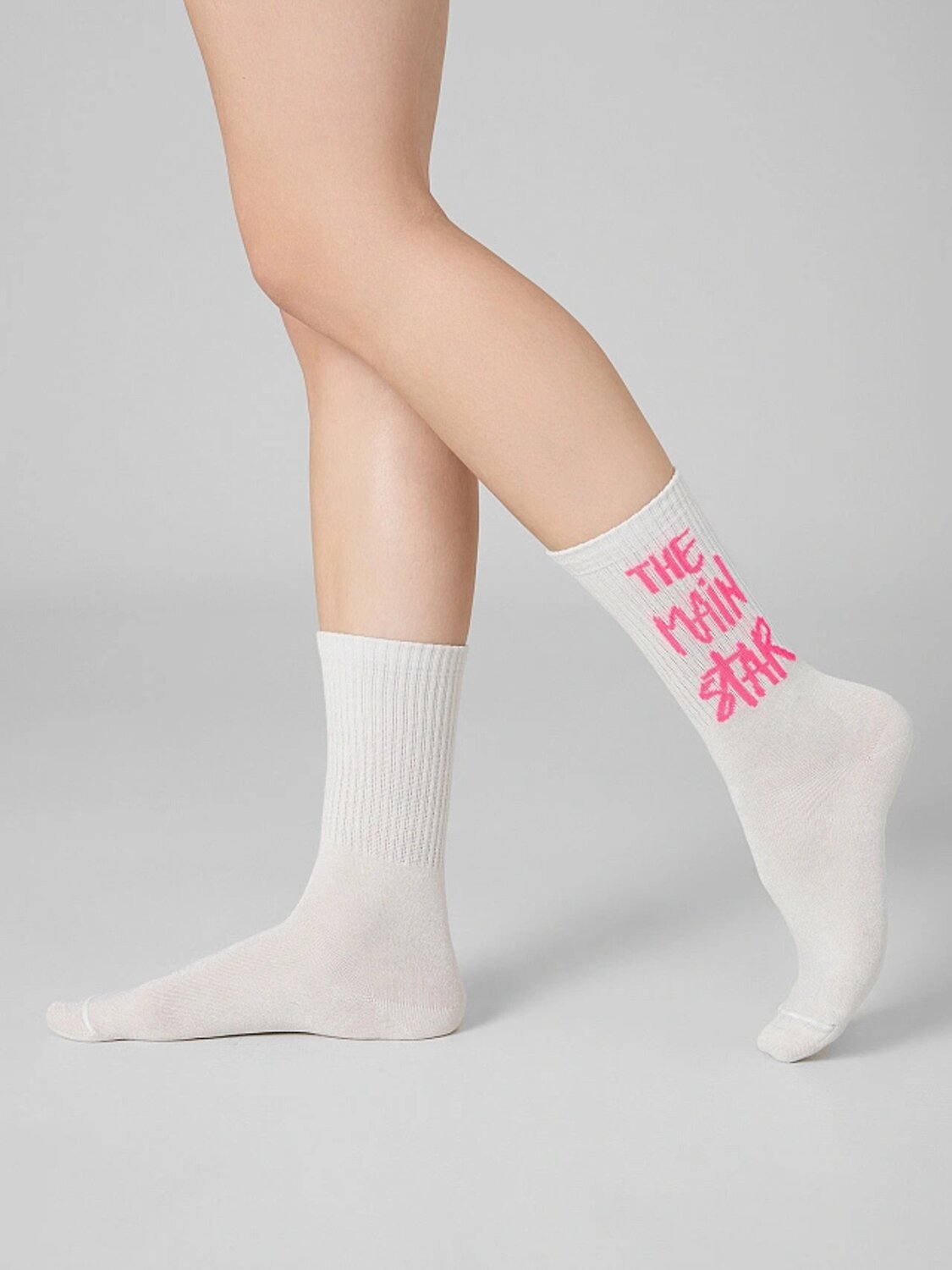 MARK FORMELLE Женские носки 575666 217K-3438 молочный /серебр.люрекс