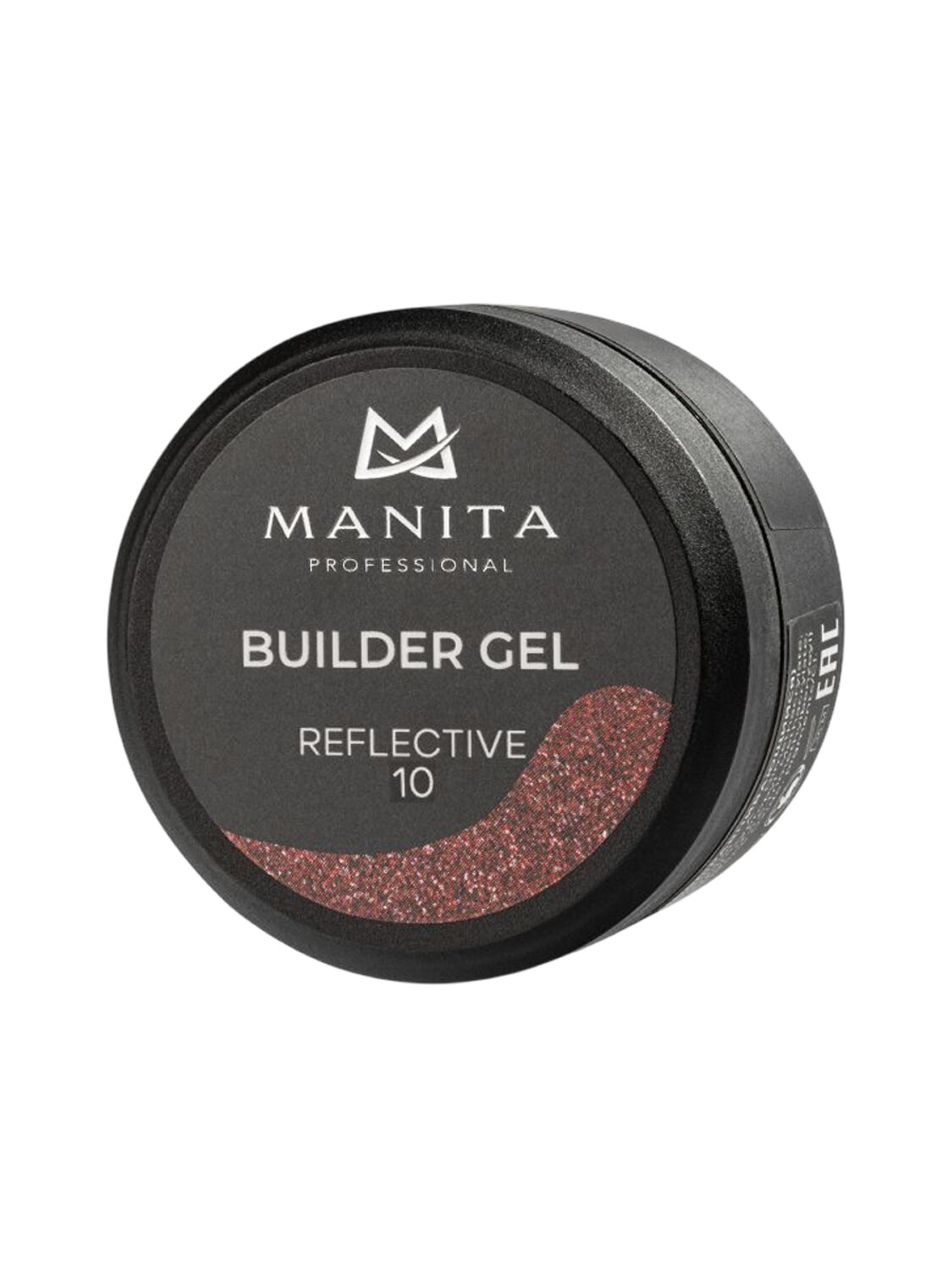 MANITA Гель моделирующий для ногтей светоотражающий / Builder Gel Reflective №10, 15 мл 575763 28239 