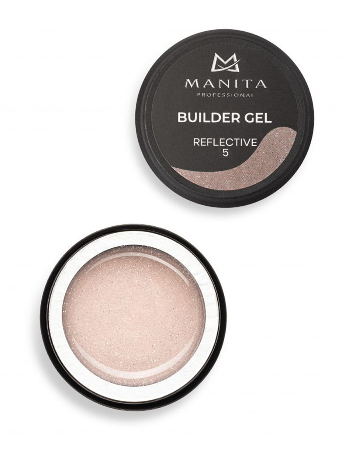 MANITA Гель моделирующий для ногтей светоотражающий / Builder Gel Reflective №05, 15 мл 575772 28234 