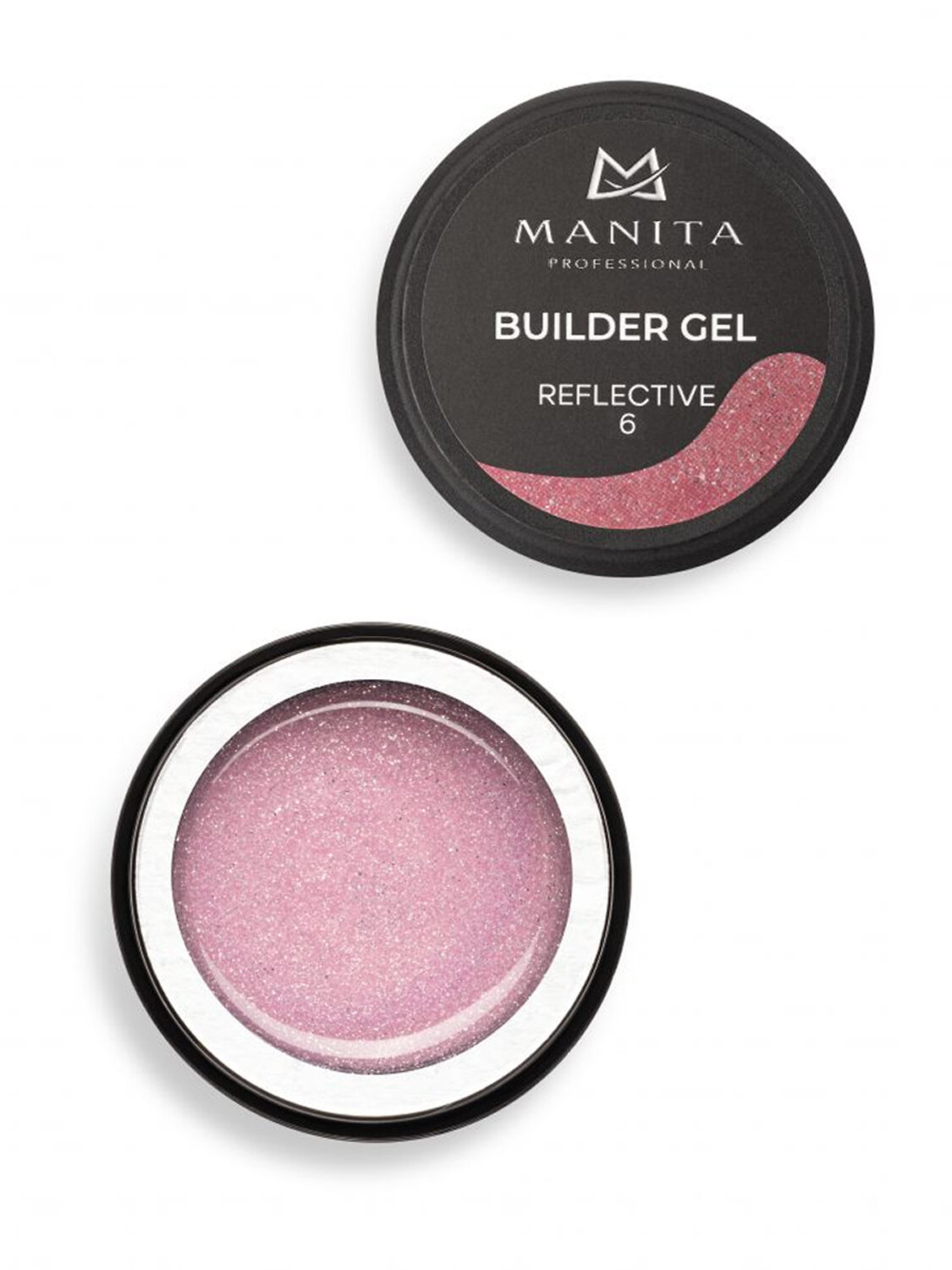 MANITA Гель моделирующий для ногтей светоотражающий / Builder Gel Reflective №06, 15 мл 575775 28235 