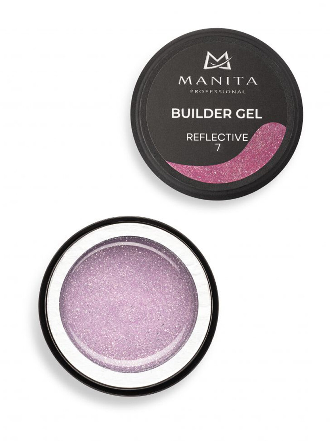 MANITA Гель моделирующий для ногтей светоотражающий / Builder Gel Reflective №07, 15 мл 575776 28236 
