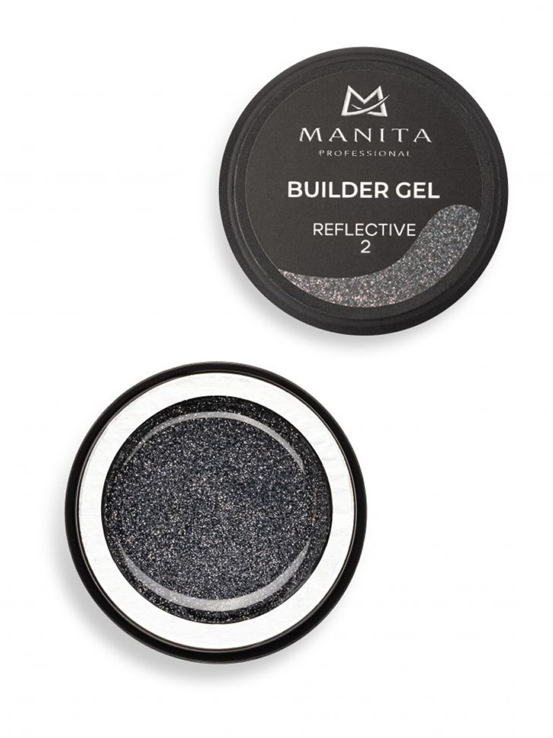 MANITA Гель моделирующий для ногтей светоотражающий / Builder Gel Reflective №02, 15 мл 575777 28231 