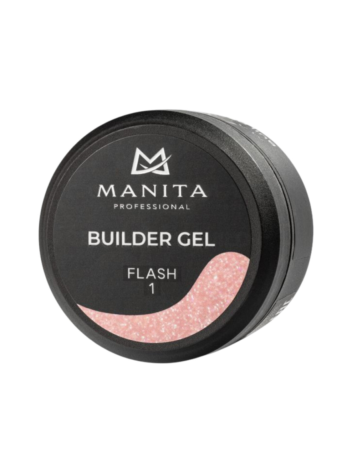 MANITA Гель моделирующий для ногтей с хлопьями юки / Builder Gel Flash №01, 15 мл 575778 28218 