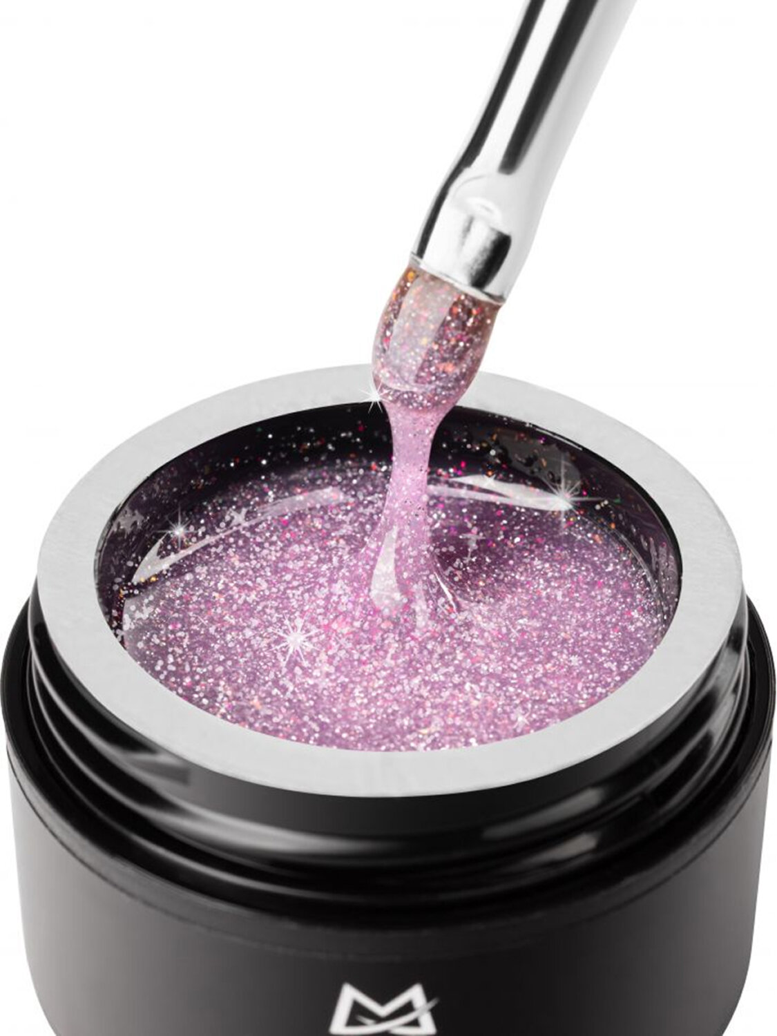 MANITA Гель моделирующий для ногтей с хлопьями юки / Builder Gel Flash №02, 15 мл 575783 28219 