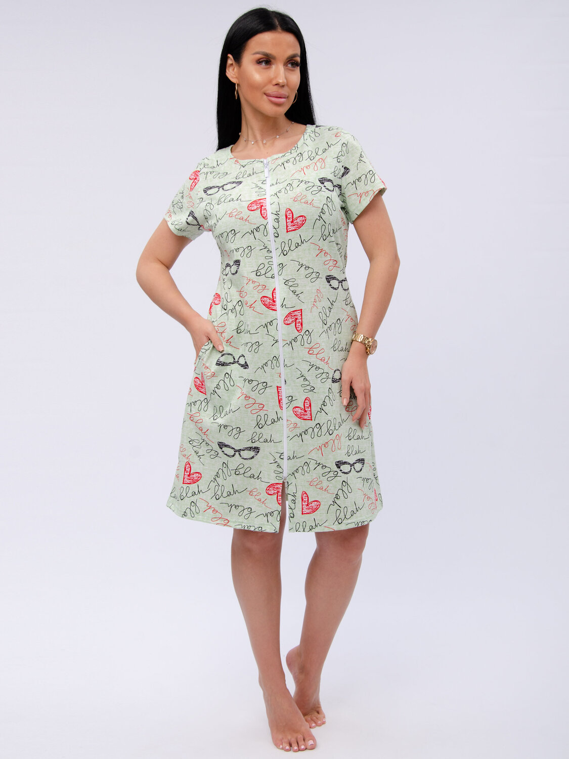 Malina Халат 575828 382н светло-зелёный