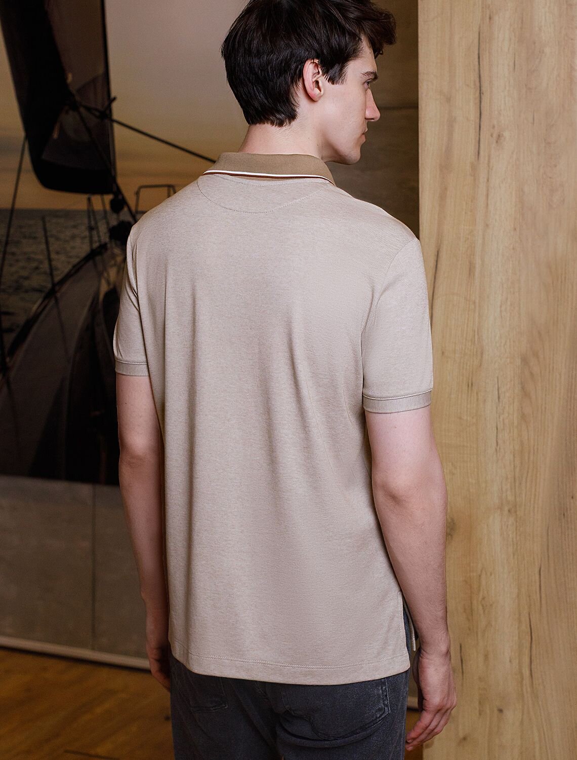 VILATTE Футболка 575857 U49.044 бежевый меланж