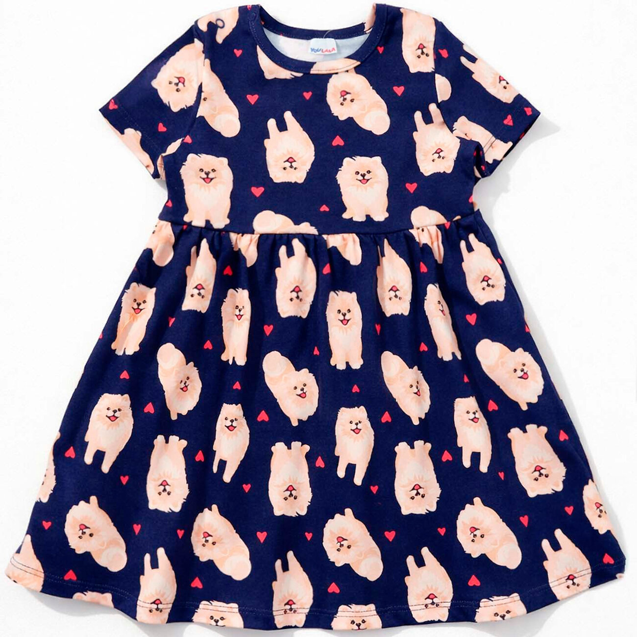 YOULALA Платье 575872 1338200710 синий/бежевый