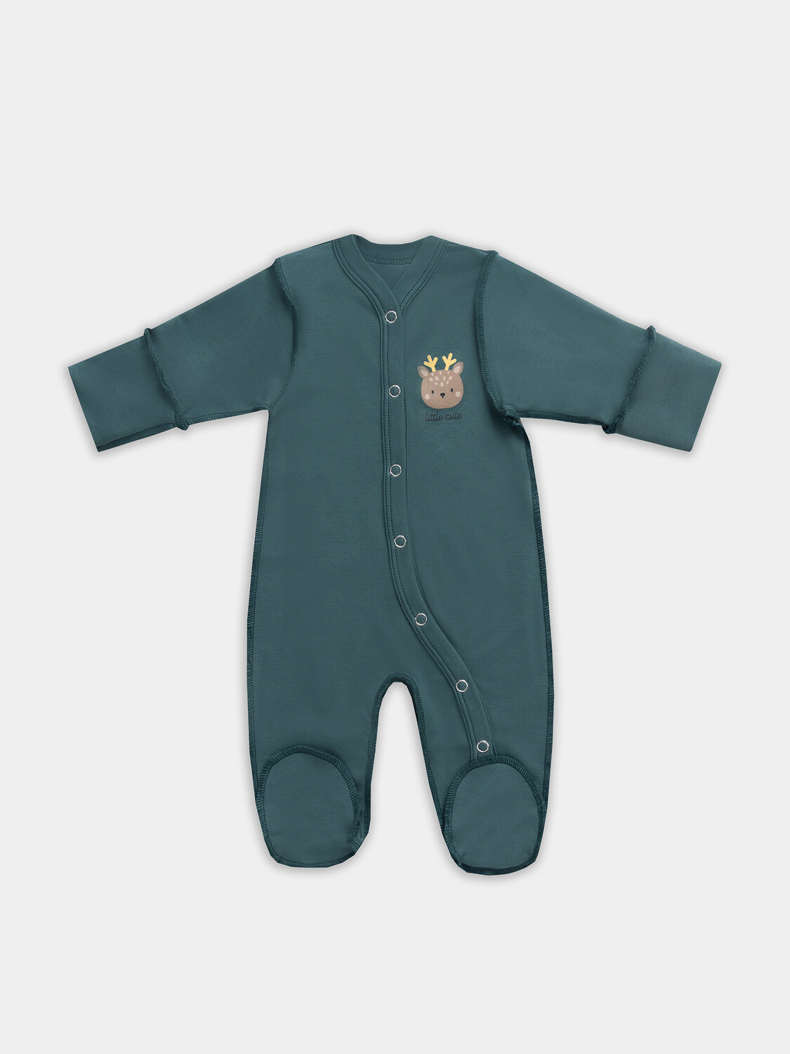 MARK FORMELLE Комбинезон 575899 14005-1-2 бежевый +изумруд +печать