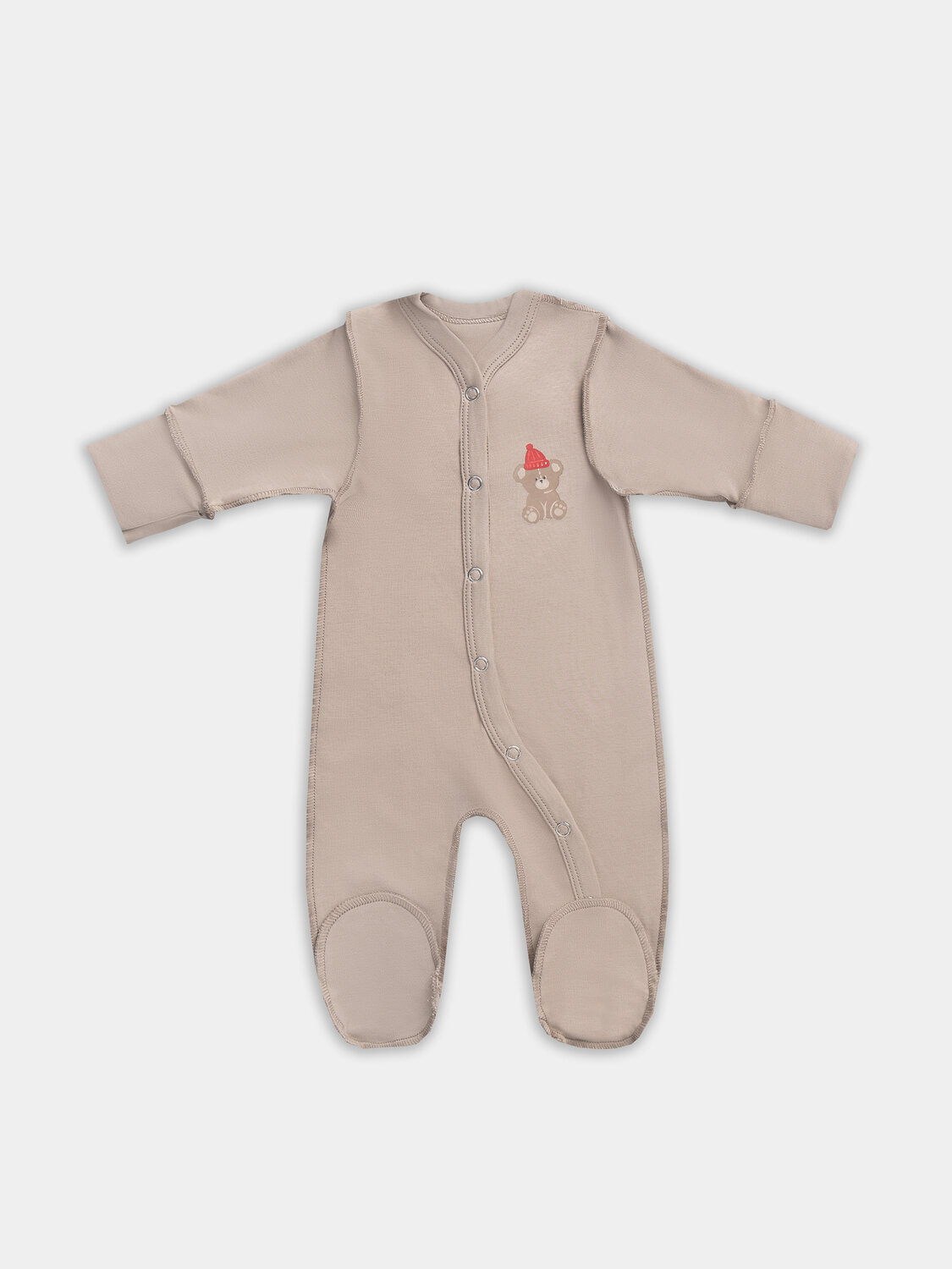 MARK FORMELLE Комбинезон 575899 14005-1-2 бежевый +изумруд +печать